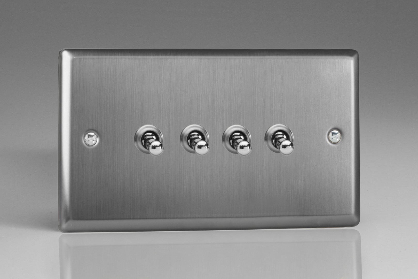 varilight-classic-brushed-steel-4-gang-10a-1-or-2-way-toggle-switch